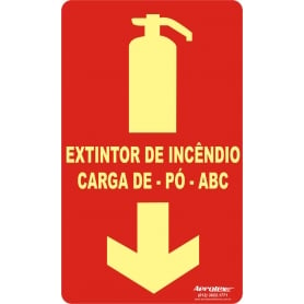 Placa Indicativa De Extintor De Inc Ndio Sinalplast Placas De