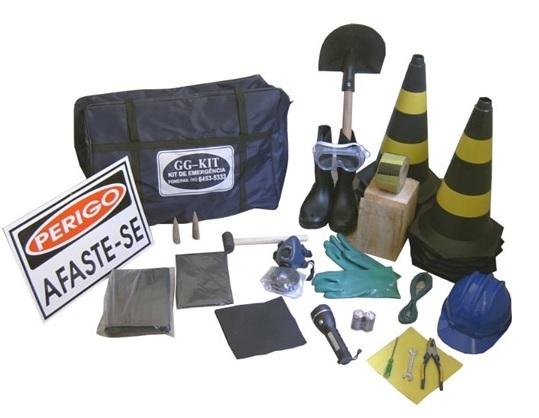 kit de emergência para transporte de produtos perigosos