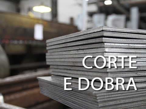 Corte e dobra de chapas - perfis dobrados - peças para porta pallet