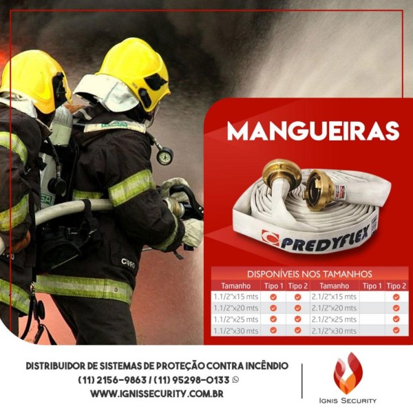 Mangueira de lona tipo bombeiro - Tudo contra Incêndio