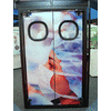 porta de vidro com sensor de presença