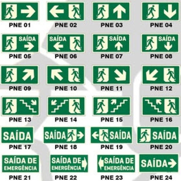 placas de sinalização de segurança contra incêndio