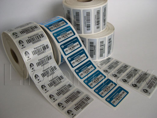 etiquetas adesivas em rolo
