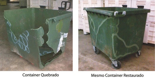 container de lixo usado