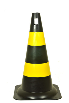 cone de sinalização emborrachado 75 cm