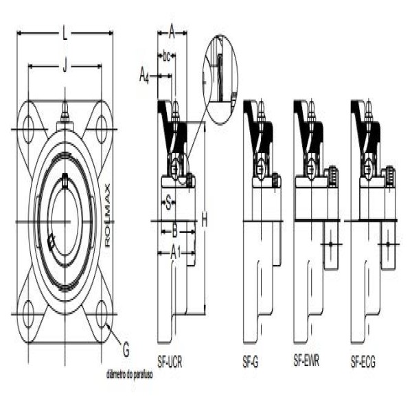 mancal flange