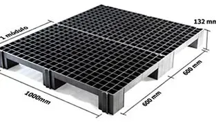 pallet 4 entradas