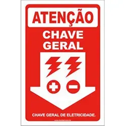 placas de aviso de segurança