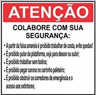 placas de sinalização de segurança no trabalho