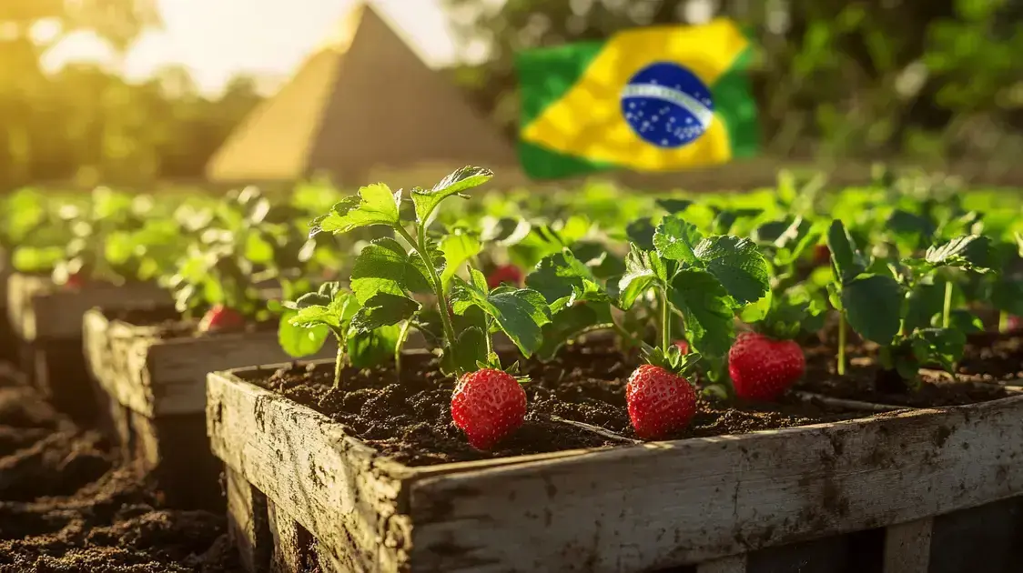 Brasil Abre Mercado para Mudas de Morango do Egito