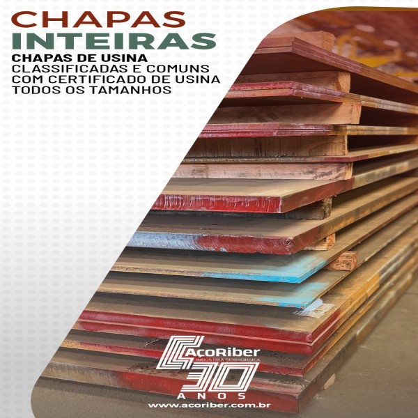 Chapas inteiras - LCG, CFQ e CFF