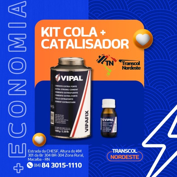 Kit Cola Cimento + Catalisador