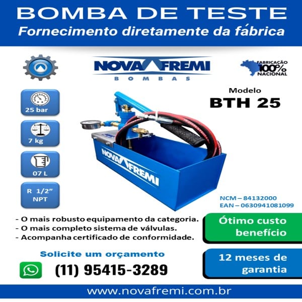 Bomba de teste hidrostático comprar