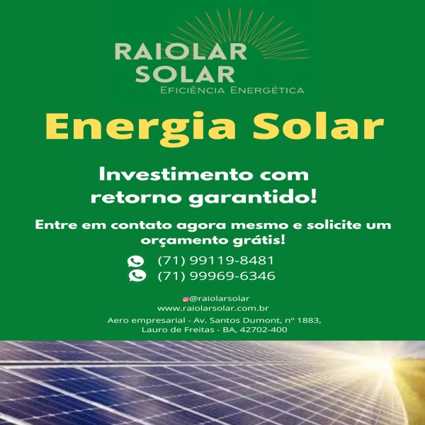 Kit Gerador Fotovoltaico- Energia Solar