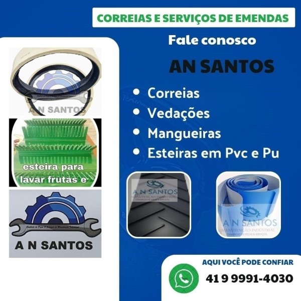 Correia Transportadora Pvc Branca