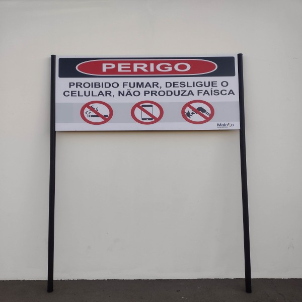 Placa Perigo Alta Tensão Risco De Morte