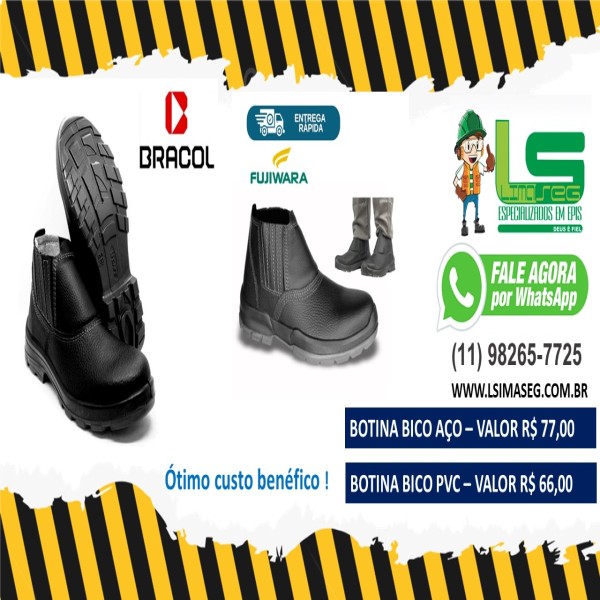 Bota De Segurança Couro