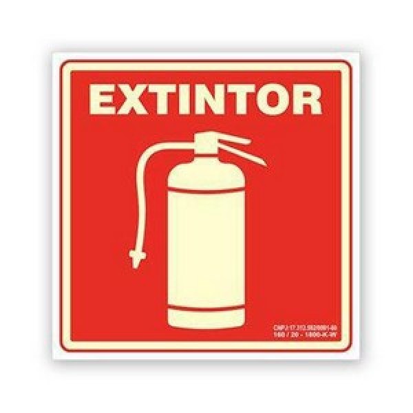 Placa Para Extintor De Incendio