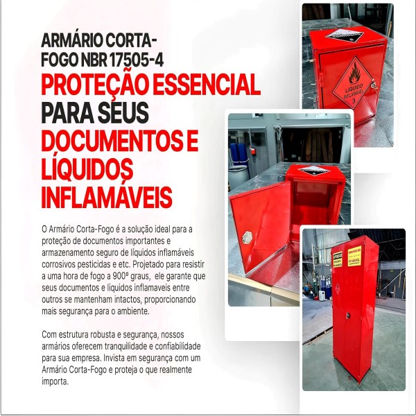 Armário Corta Fogo Para Inflamáveis