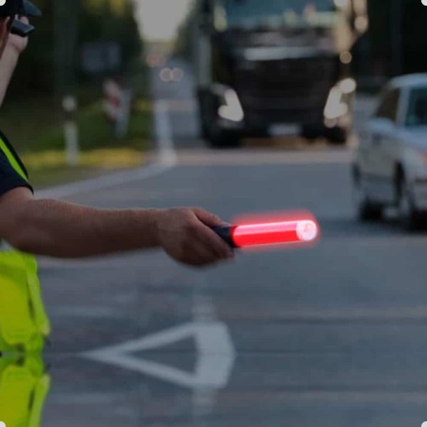 Bastão Sinalizador De Led Para Obra