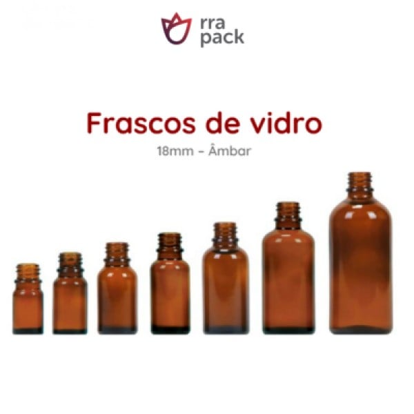 Frasco De Vidro Ambar 50ml