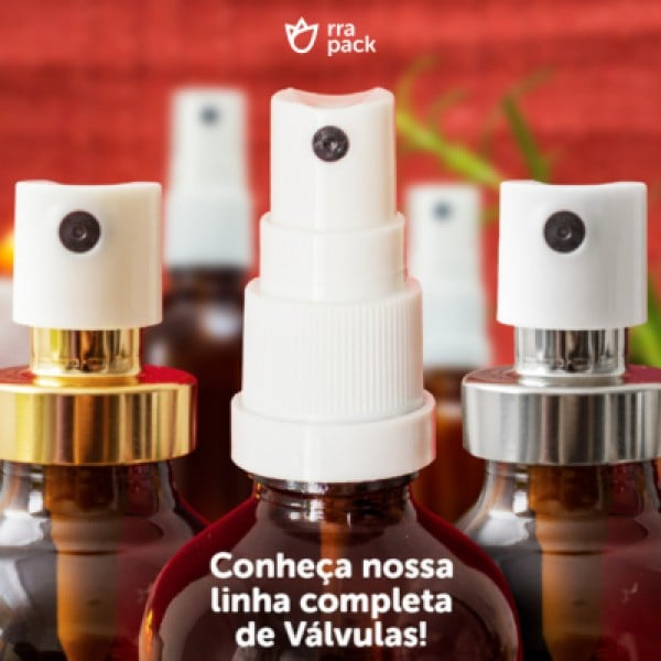 Válvula Spray Com Recrave Dourada