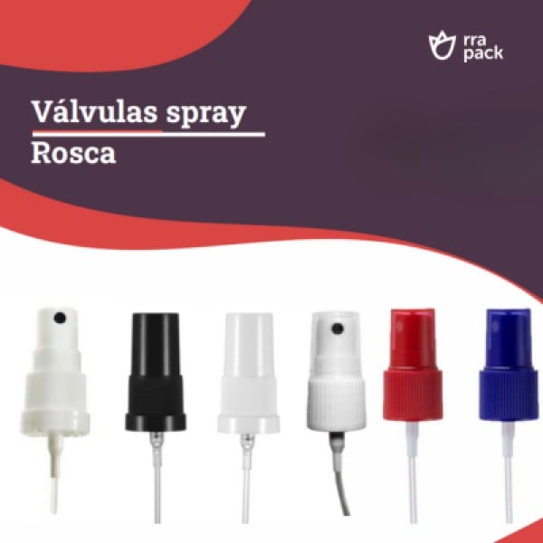 Válvula Spray Com Recrave Para Cosméticos