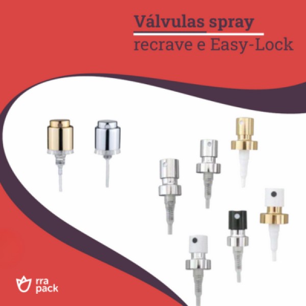 Válvula Spray Prata Para Cosméticos